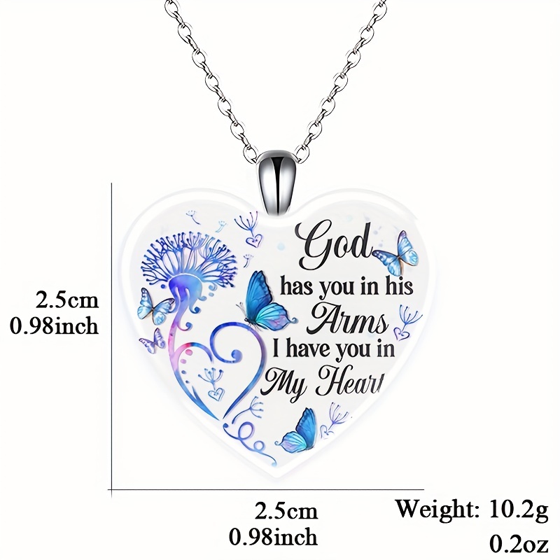 Butterfly and Letter Pendant Necklace
